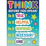 Teacher Created Resources Think Before You Speak Positive Poster 7408
