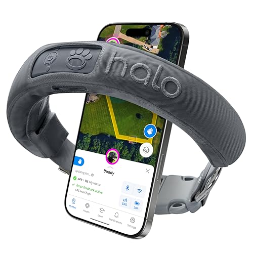 Halo Collar 3, Multifunctional GPS Wireless Dog Fence & Dog...