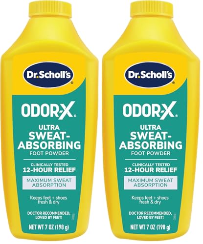﻿﻿Dr. Scholl's ULTRA-SWEAT ABSORBING FOOT POWDER, 7 oz // Maximum Sweat Absorption - Clinically...