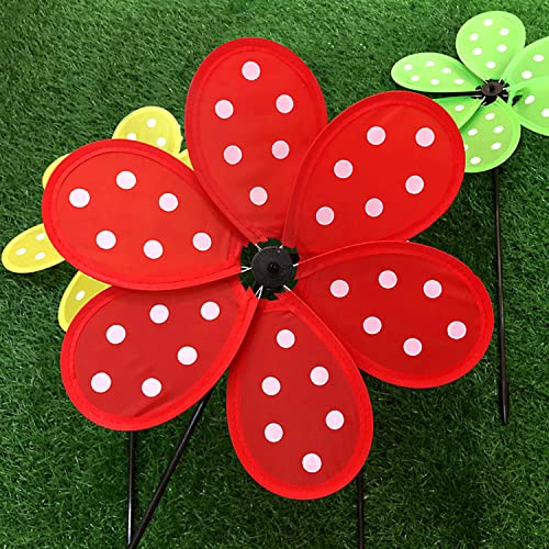 Timecity 10.6 Inch Wind Spinners Flower Spinners Colorful Wind Spinners For Lawn Pinwheels Windmill Party Pinwheel Wind Spinner Yard And Garden，3Pcs #TOP3