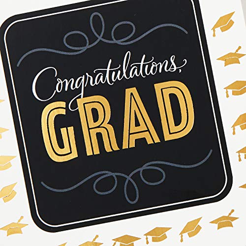 hallmark graduation cards assortment black and gold congratulations grad 12 cards and envelopes 4 designs