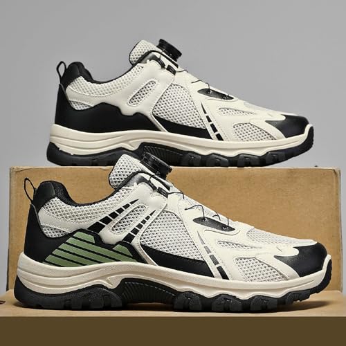 Summer Men's Mesh Knob Non Strap Breathable Sneakers Lightweight Running Shoes2