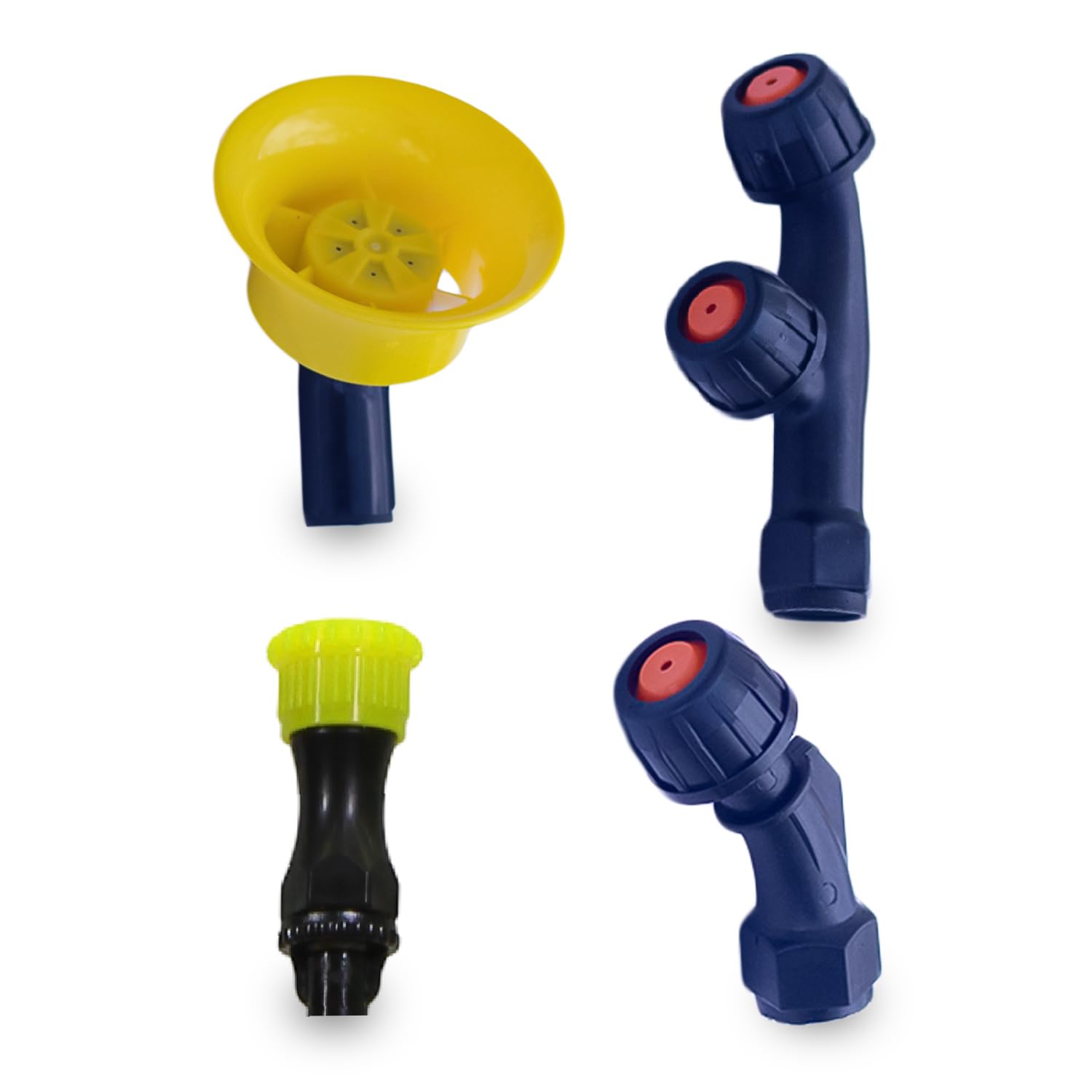 4-Pcs Adjustable Plastic Sprayer Nozzle Set (F-Type, Flower,Single Hole, 4-Hole Nozzle) for Agriculture | High Pressure Knapsack & Manual Sprayer Nozzles (Nozzle 4 set)-image-28