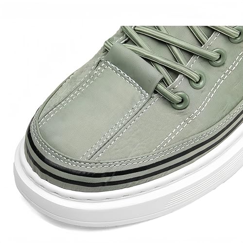 Image of Mens Slip On Walking Shoes Non Slip Running Shoes Workout Shoes Breathable Fashion Sneakers (Green, US Footwear Size System, Adult, Men, Numeric, Medium, 7)