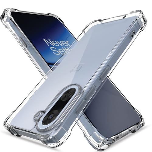 Image of Pikkme Back Cover for OnePlus Nord Ce 5 5G PC + TPU Clear Transparent Raised Edges Shockproof Protective Phone Bumper Case(Transparent)