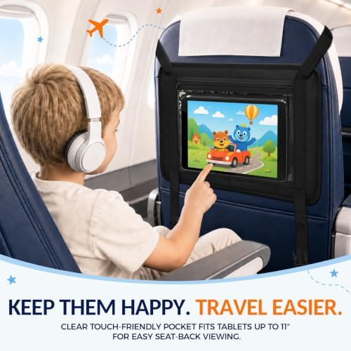 Airplane Tray Table Cover for Kids Ages 1-5 with Magnetic Raised Edges — view 3