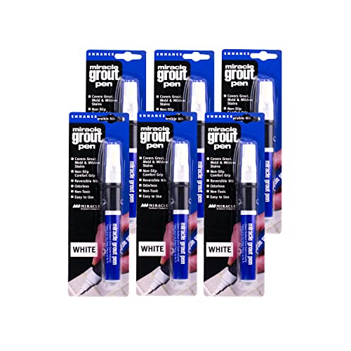 Miracle Sealants GRTPENWHT6PK Grout Pen, White, 6 Pack WantItAll