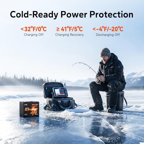 Image of Litime 12V 30Ah Ice Fishing & Portable Bluetooth LiFePO4 Battery, 12 Volt Mini Self-Heating Lithium Battery, 4000+ Deep Cycle, Built-in BMS, Low-Temp Protection for Fish Finder, Kayak, Camping 4Pack