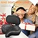 Bike Seat with Backrest, Oversized Bicycle Seat with Back, Men Women Comfort Bike Saddle, Extra Wide Comfortable Electric Tricycle Exercise Cruiser Stationary Bike Seat with Back