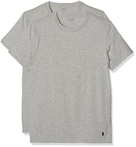 Polo Ralph Lauren Men's Classic T-Shirt, Grey (2pk an HTR/an HTR 003), XXL (Pack of 2)