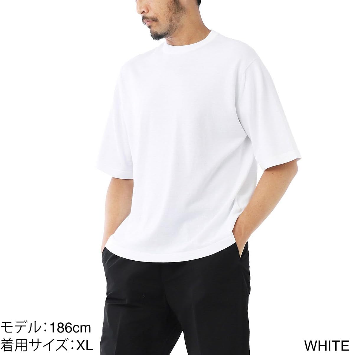 ジョンスメドレー] JOHNSMEDLEY クルーネックコットンニット