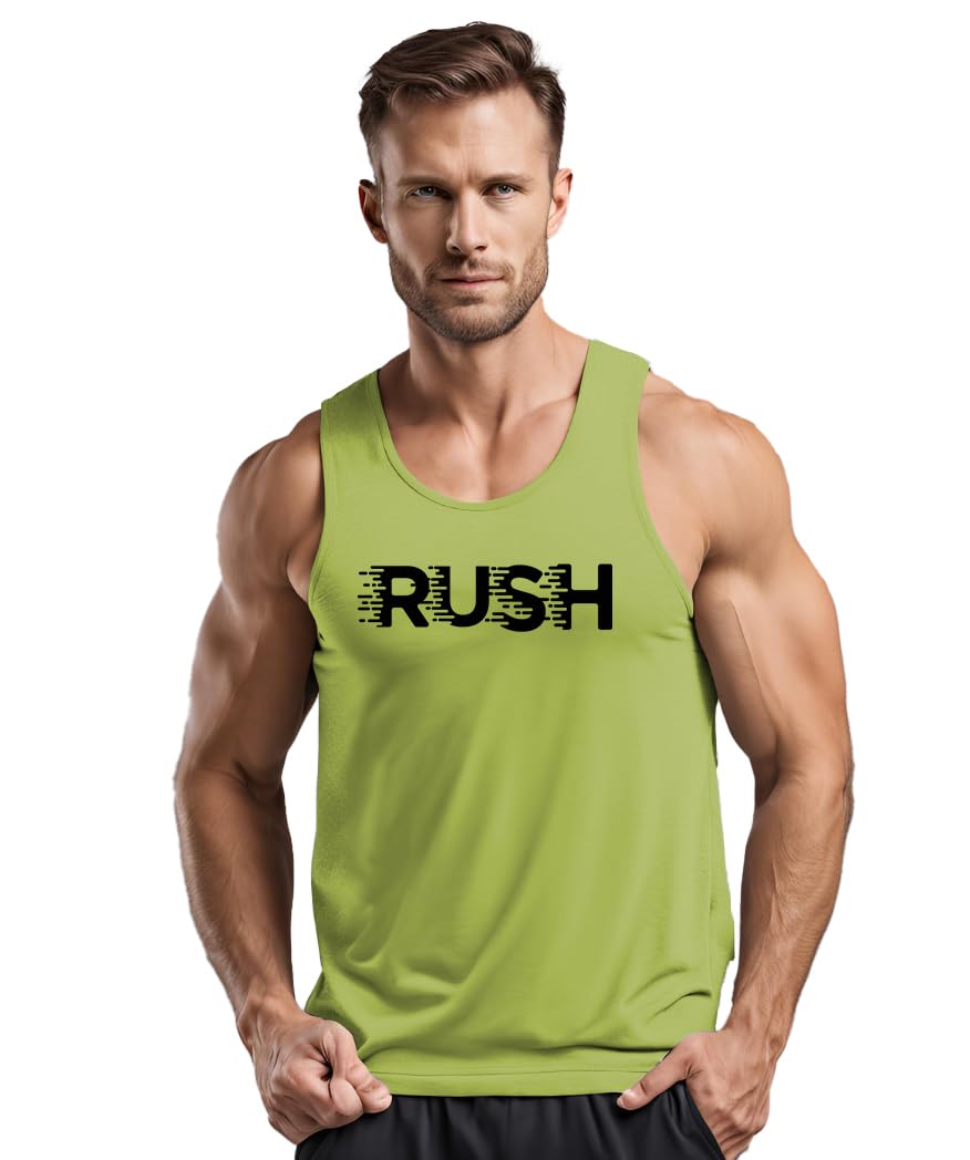 3colors 3Colours RGB Men's Active Wear Sleeveless Tank top, Gym Vest, Leisure wear Regular FIT-Rush-picture-31