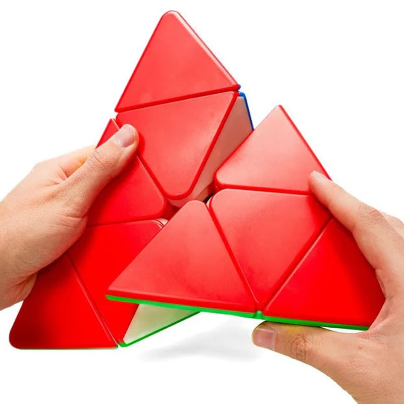 Image of HAWKISTER all ages Qiyi Qiming Plus Pyraminx Big Speed Cube (22.6Cm)