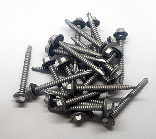 Self Drilling Screw 5 x 60 30 Pcs Aluminium-image-11