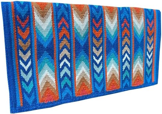 HUMAYL Saddlery Saddle Pad/Blanket for Horses Western Show Horse Saddle Blanket New Zealand Design Handmade Wool Saddle Blanket Top Wool Saddle Pad Regular Size : 34" L x 36" W x 1" inches PAD0404