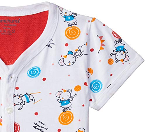 Image of Bumchums Baby Boy's Plain Regular fit T-Shirt (Pack of 2) (Assorted) (Color & Print May Vary)