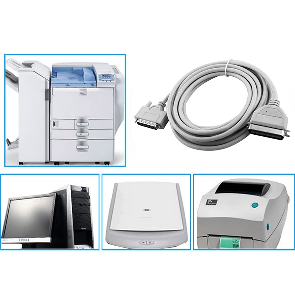 Cavo per stampante parallelo M41, 1,5 m, DB25 maschio a CN36, cavo di prolunga IEEE 1284 per stampante, 25 poli a 36 poli, collegamento di alta qualità