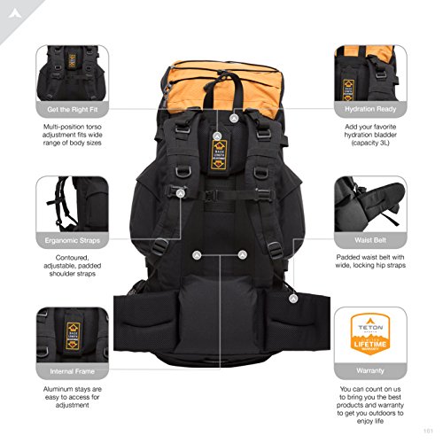 image for TETON Sports Scout 3400 Internal Frame Backpack; High-Performance Back