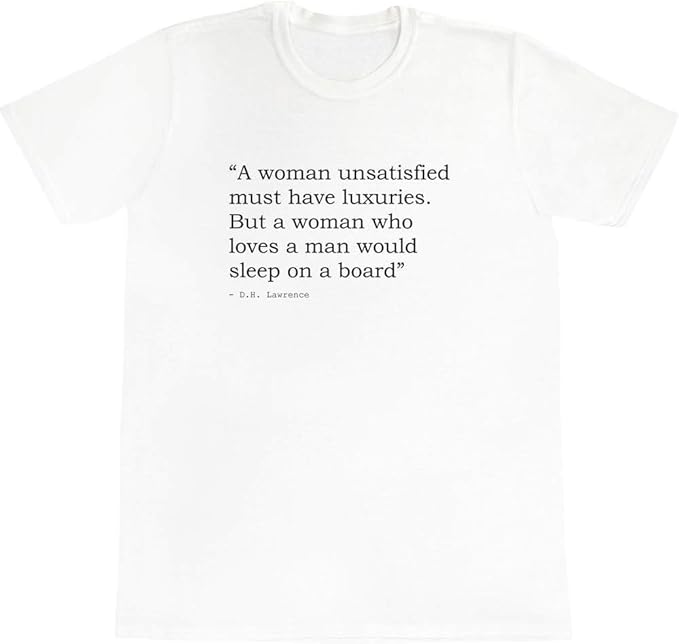 Citaat door D.H. Lawrence Katoen Tshirt voor volwassenen