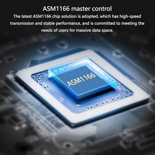 Tarjeta adaptadora ASM1166 PCIe para ampliar discos duros sin usar herramientas 4