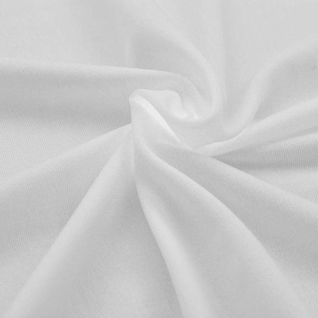 Hothingwell Coprisedili estensibili 2 pezzi, 183 x 76 x 74 cm, colore: Bianco | 10% elastan, lavabile a 40 °C, antigraffio, antimacchia, per matrimoni e banchetti
