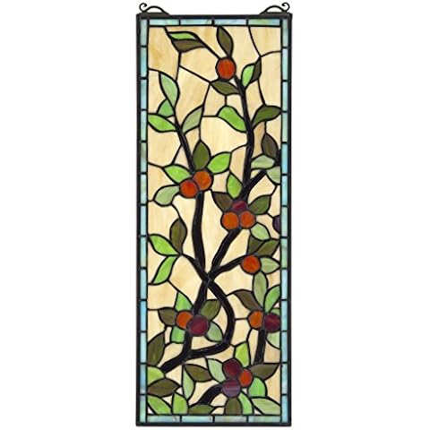 Design Toscano Morris Trellis Stained Glass Window Cover