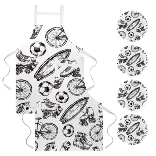 Tablier de cuisine pour nettoyage restaurant et bar lot de 2