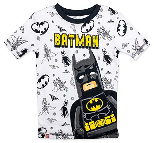 Lego Batman Boys Pajamas, 2For1 Cotton Pjs, Black, 8 #TOP3