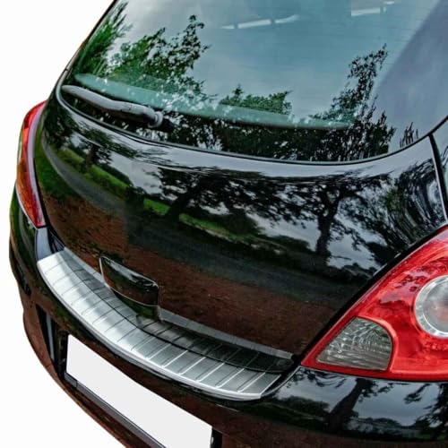 Protection de pare-chocs arrière en acier inoxydable mat pour Opel Corsa D - entre 2006 et 2014