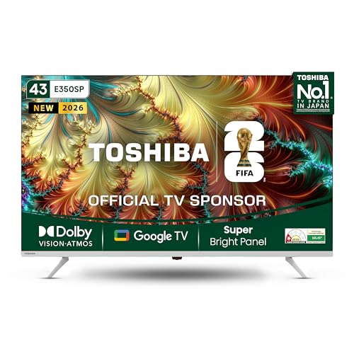 Image of Toshiba 108 cm (43 inches) E350SP Series 4K Ultra HD Smart LED Google TV 43E350SP