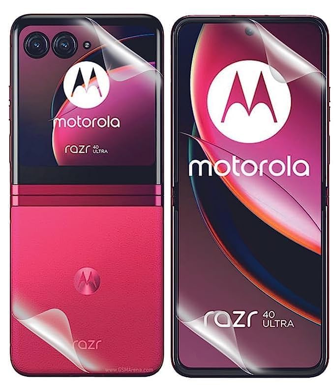 COVERLINE [PACK OF 1 Full Coverage Front and Back Full Screen Protector Unbreakable Membrane Fim For Motorola Razr 40 Ultra-Transparent (B0C8YYJ3GG) Amazon Price History, Amazon Price Tracker