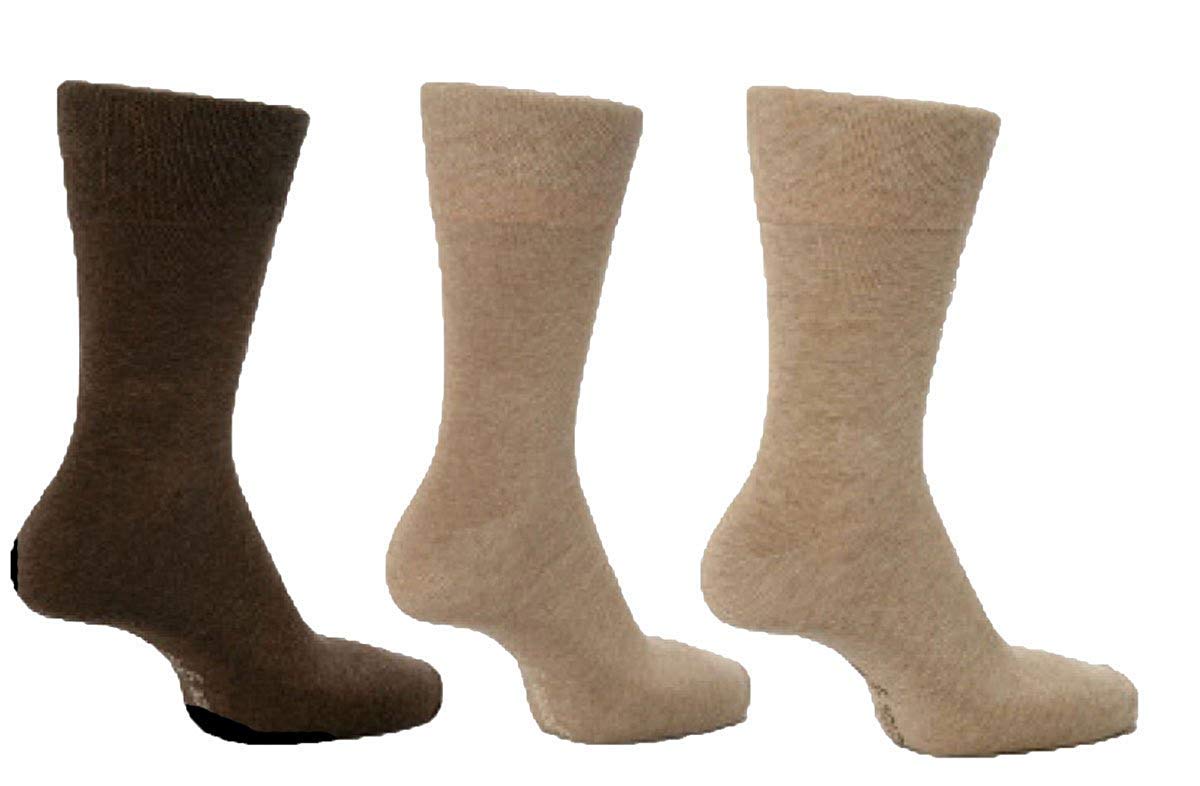 Hduk Mens Socks Men's Fashion Assorted 6 Pairs Gentle Grip Honeycombe Top Non Elastic Socks By Drew Brady / 26