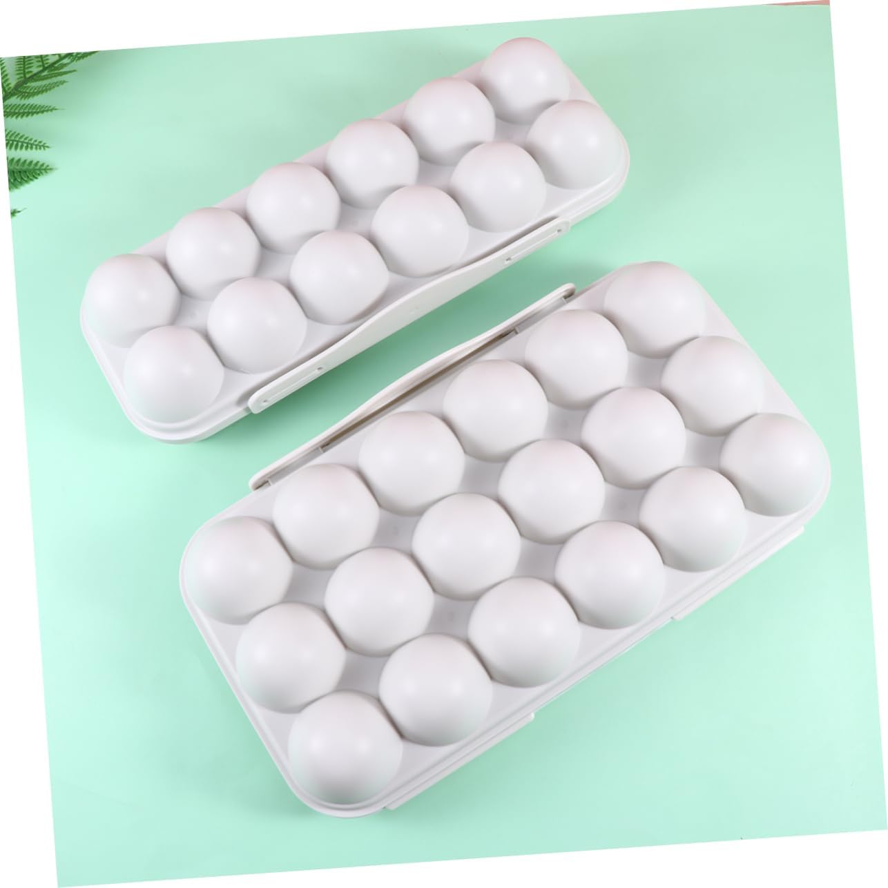 Angoily 6 Pcs Egg Holer Clear Container with Lid Travel Fridge Containers for Food Magazine Holder Egg Holder for Fridge Egg Tray for Travel Tray Drawer Tray Crisper Superimposed