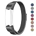 SWEES Metal Bands Compatible Fitbit Alta & Fitbit Alta HR, Milanese Loop Stainless Steel Metal Replacement Accessories Small Large for Women Men, Silver, Black, Rose Gold, Colorful, Champagne