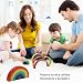 Imagen de KQDRAVINE arco iris de madera de juguete