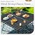 Sophia & William Outdoor Dining Set of 9, Large Square Patio Dining Table with 8 Swivel Rocking Dining Chairs with Cushion, Metal Black sOutdoor Table and Chairs for Garden Backyard Bistro