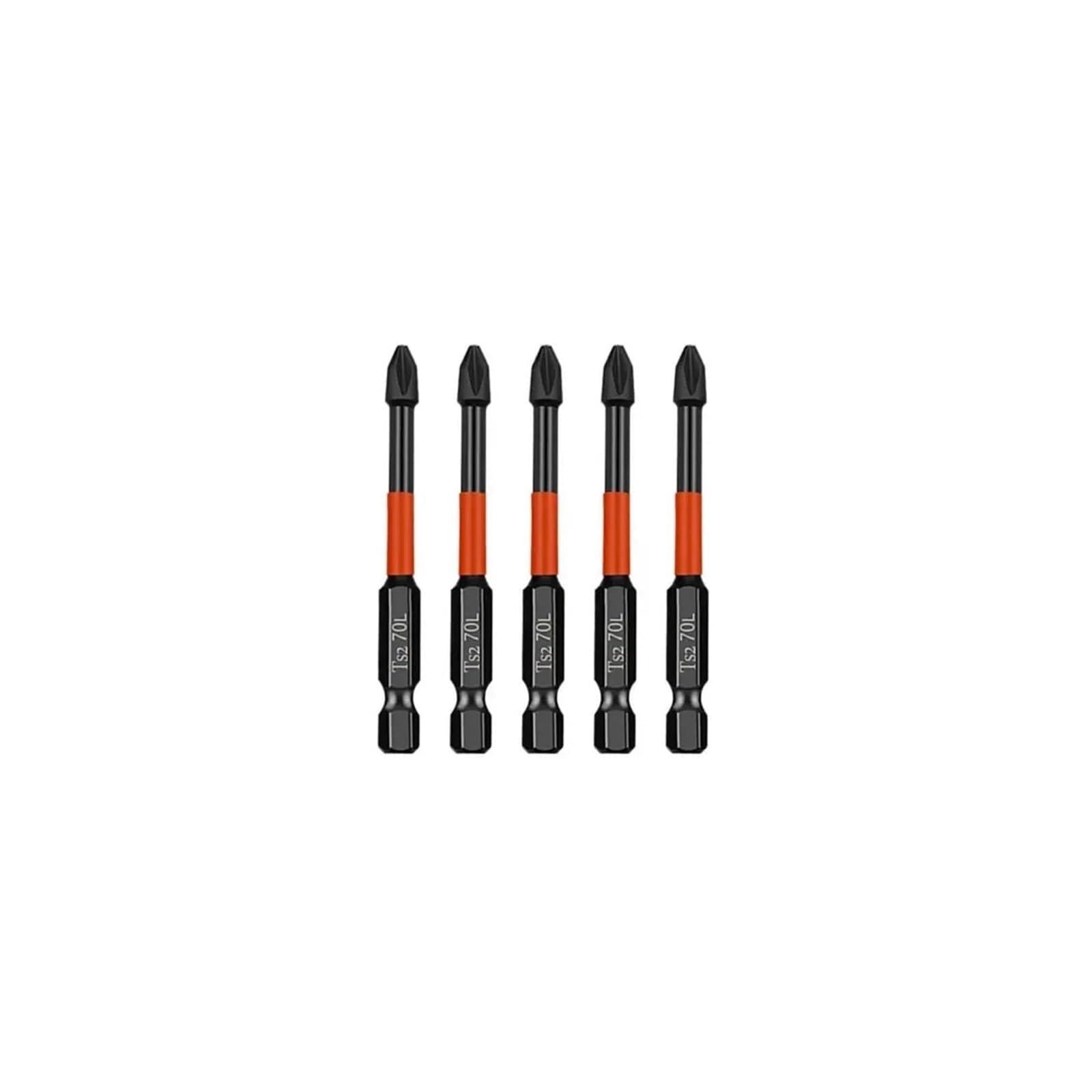 UAYPLMBI 25mm 50mm 70mm 90mm 150mm PH2 Cross Screwdriver Bit Set Impact Batch Head Hardness