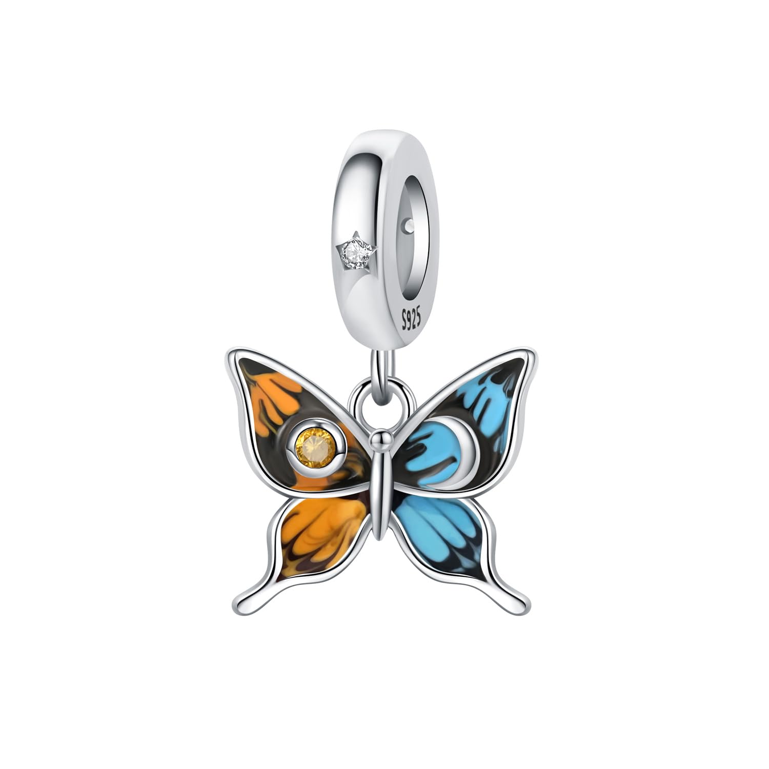 PANPOKI Katze Hund Elefant 925 Sterling Silber Perlen Charms Anhänger für europäische Armbänder und Halsketten Armband für Frauen S925 Tier Schmuck Geschenk