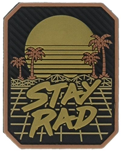 Stay Rad PVC Patch (Black/Gold)
