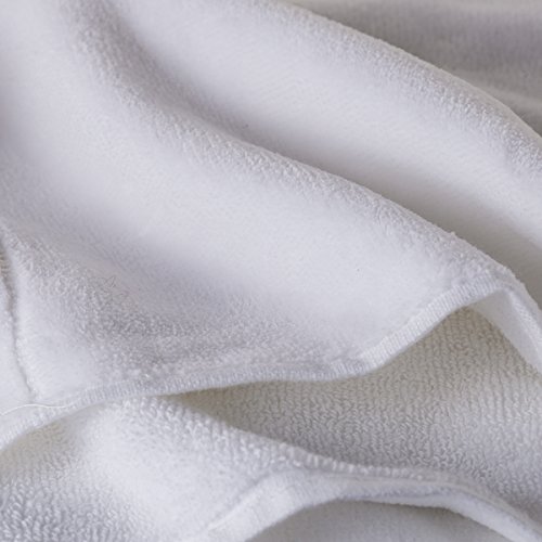 Creative Scents TTW-44608 Cotton Fingertip Towel Set - 4 Pack - 11 X 18 Inches Decorative Extra-Absorbent And Soft Terry, Small White Hand Towels For Bathroom And Powder Room thumb #2