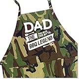 ApronMen, The Man. The Myth. BBQ Grill Adjustable Apron for Men, Camo, One Size