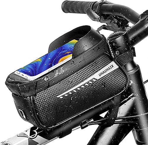 WXF86djl Bolsa de Manillar Bicicleta Bolsa de Bicicleta Bolsa de viga Frontal Bolsa de Bicicleta de montaña Bolsa de teléfono móvil Bolsa de Manillar Bicicleta