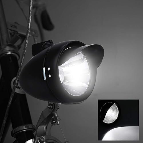 Miniatura 5 de Luz delantera de la bicicleta, al aire libre LED fuerte brillo retro tipo bicicleta faro para bicicleta de noche montar