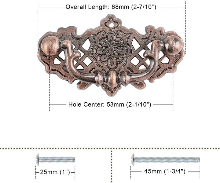 Miniatura 2 de Probrico Tiradores de cajón de un solo agujero para puertas de gabinetes de cocina, tiradores de estilo europeo para cajones y armarios, tiradores