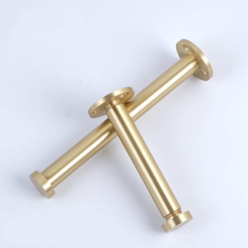 Salontafelpoten, messing meubelpoten verstelbare meubelpoten tafelpoten, puur koper, vloerbeschermer mute slip, geborsteld koperen afwerking, 4 stuks salontafel poten/messing schroef (3,1 in/8 cm