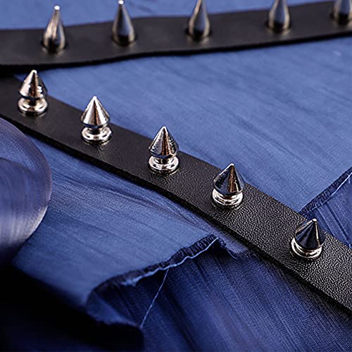 Leather Cuff Bracelet Punk Bracelet Rock Braided Rivets Wristband for Men Women Adjustable2