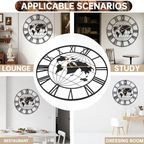Reloj de pared digital redondo de 24 pulgadas SIN&MI miniatura 5