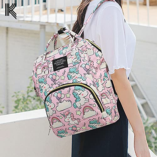 Image of Kraptick Diaper Bags Backpack, Diaper Bags for Mom for Travel, Baby Diaper Bag, Maternity Bags for Mother and Baby, Nursing Bags for Mothers, Diaper Bag Handbag (ANIMAL PRINTED)
