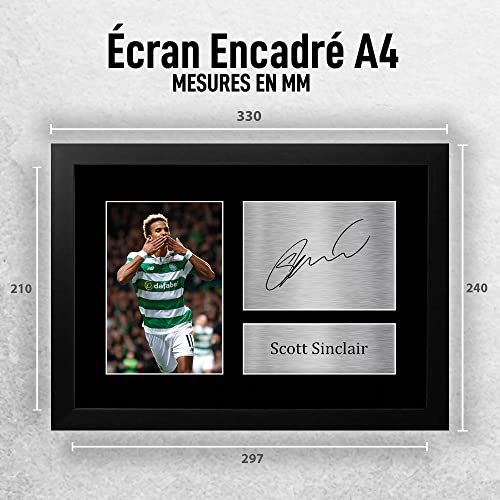 Décoration Scott Sinclair Celtic cadre photo signée supporter A4 - 2