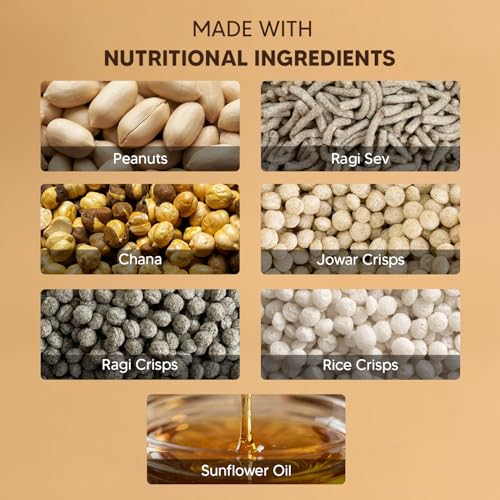 Image of Millet Namkeen - Desi Masala - Chatpata, Healthy Namkeen Snack - Roasted, Not Fried | No Palm Oil | Healthy Replacement of Chips & Bhujia (Pack of 1-100 gm)